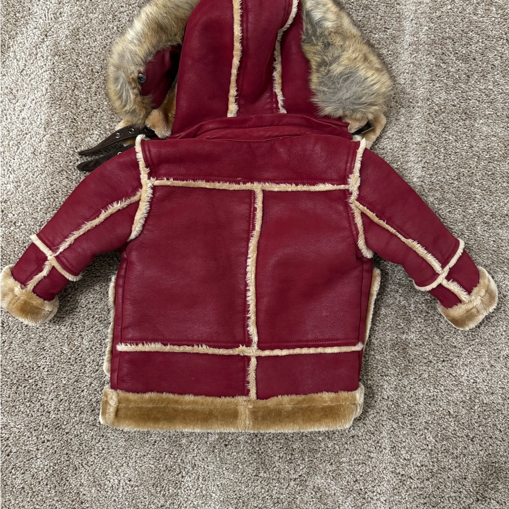 Jordan Craig Kids Denali Shearling Jacket (Burgundy) 2T - Picture 2 of 7
